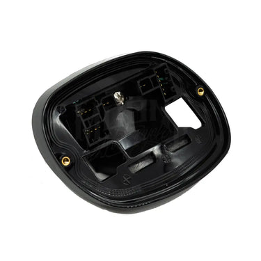 MOONSMC® Black Tail Light Base Plate Bezel with Circuit Board for 1999-2017 Harley - Black - Lighting Components